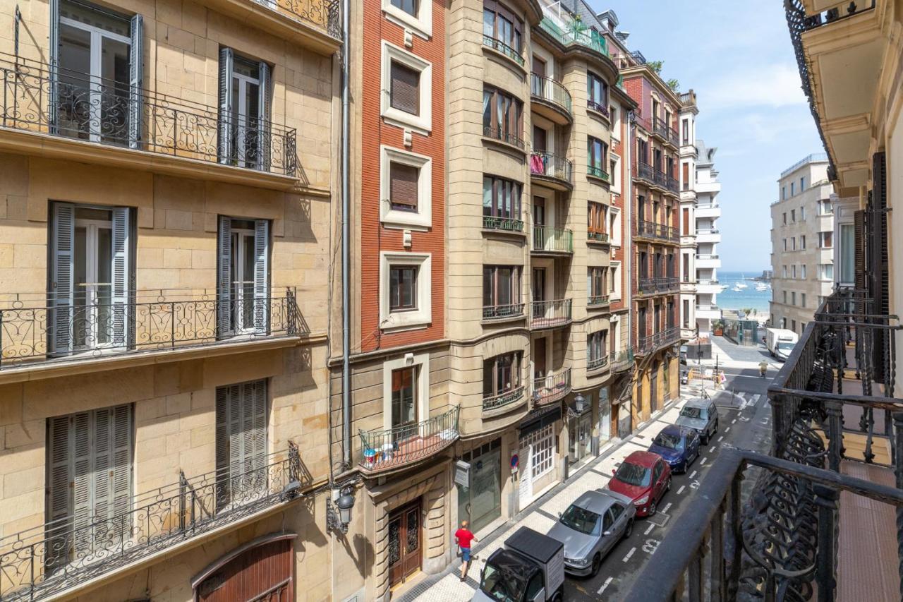 La Concha Cozy Balcony Apartment By Cisan Rentals San Sebastian Luaran gambar